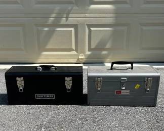 2 Craftsman Toolboxes w Assortment of Tools