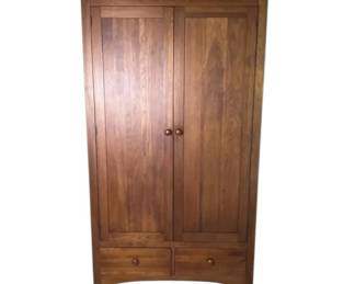 Ethan Allen Impressions Wood Armoire, Arched Base