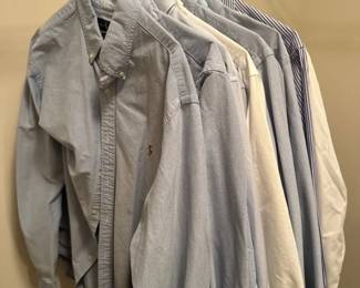 Ralph Lauren and Sid Mashburn Button-Down Men’s Shirts (6 Pcs)