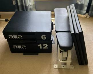Cybex Fully Adjustable Weight Bench and Plyo Box