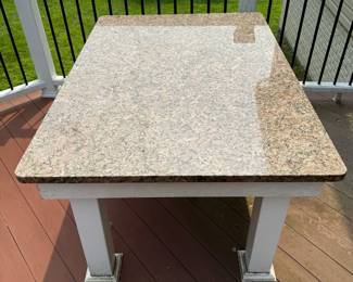 Granite Top Outdoor Table