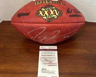 Super Bowl XXXV Signed Ray Lewis Football