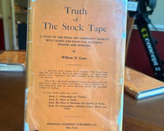 Rare 1923 First Edition Truth of The Stock Tape by William D. Gann