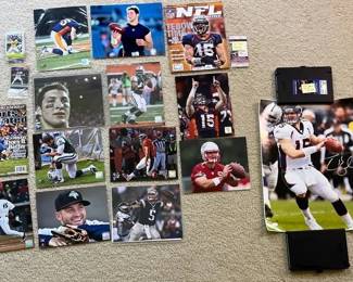 JSA Authenticated Tim Tebow Signed PictureMagazine And Memorabilia Lot