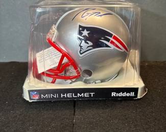 Authenticated Rob Gronkowski Signed Patriots Mini Helmet