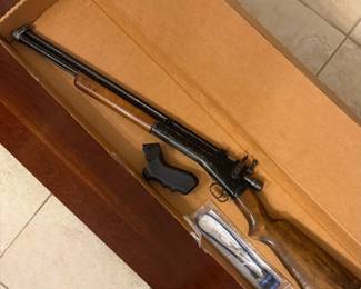 Vintage Crosman Model 101 Air Rifle With Extra Grip And Safety Lock