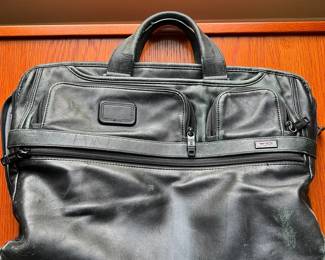 TUMI Alpha 2 Compact Large Screen Laptop Leather Briefcase