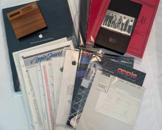 Vintage Apple Computer Memorabilia Lot AppleSource, DocuPak, Macintosh Story Cassette