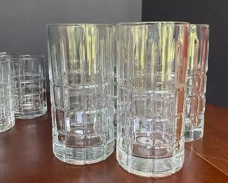 Anchor Hocking Tartan Glass Tumblers 15 Pcs