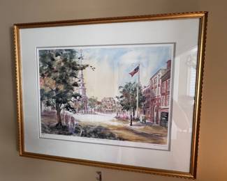 Framed original artwork