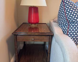 Vintage bamboo leg design end tables (2 available)