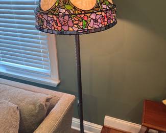 Stained glass floor lamp