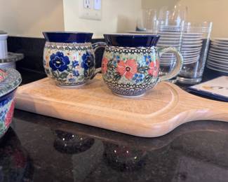 Collection of Polish pottery