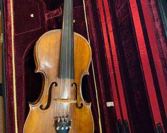 1890-1910 German tiger maple fiddle