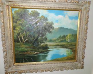 Vintage oil painting