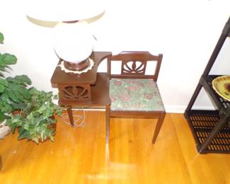 mid century telephone table