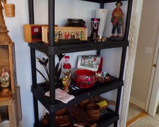 ASST. WOOD ITEMS, PLAID SUITCASE