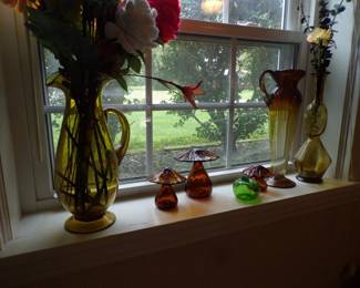 various colored glass
