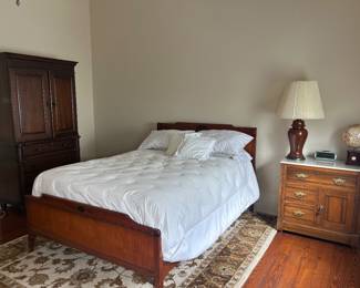 Bed is part of 1930’s bedroom suite