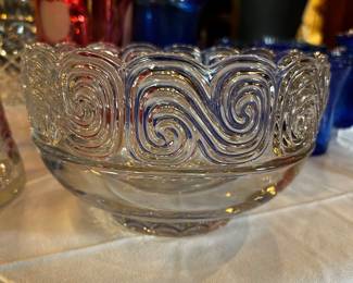 Tiffany crystal bowl - signed