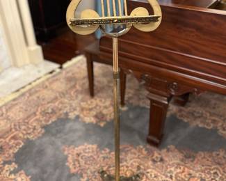 Wonderful old brass music stand