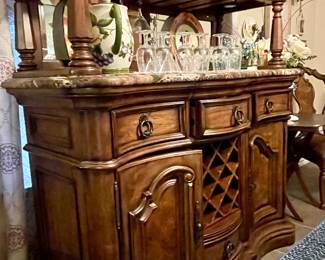 Marble top bar