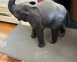 Large Leather Elephant