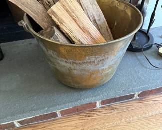 Antique Brass Bucket