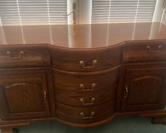 Fenton Home Furnishings Oak Buffet Side Server Cabinet