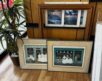Jan Balet Signed and Numbered Prints Epicerie, Blanchisserie, Cordonnerie and one more. Retail $350 to $600