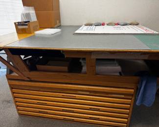 Drafting Drawers and Broken Light Table, $25