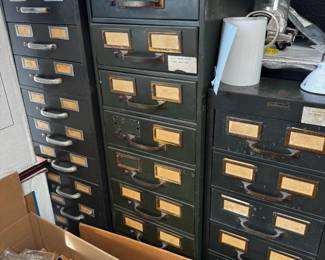 1940's Steel File Cabinets 9 drawer $450 ea