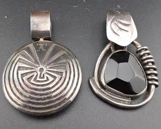 Vintage Southwestern Style Sterling Pendants