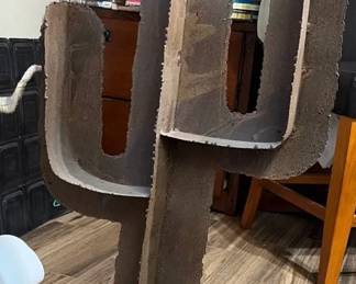 Large Metal Welded Cactus