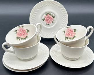 Theodore Haviland Regents Park Rose Tea for 4 B