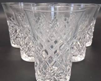 Set Of 6 Kosta Boda Rut Crystal Tumblers