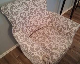 Brooke Tight Back Fabric Arm Chair