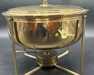 Polished Brass Warming Pot