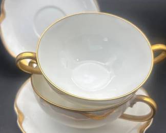 Haviland Co 2 Limoges China Cups And Saucers From France