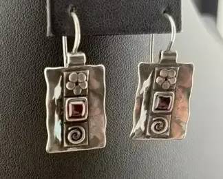 Silver Earrings 2 Pairs