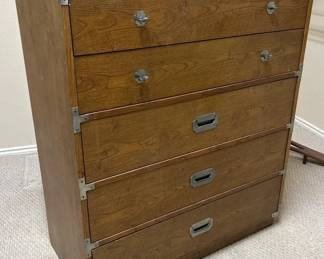05 Bernhardt Vintage Waterfall 4Drawer Chest with Original Hardware MCM