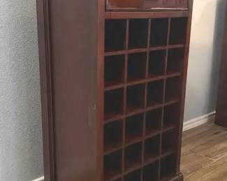 Pottery Barn Wood Modular Wine Bar