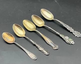 Sterling Silver Collectable Teaspoon Lot