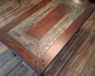 King Metal Furniture Co Wood W Inlay Coffee Table