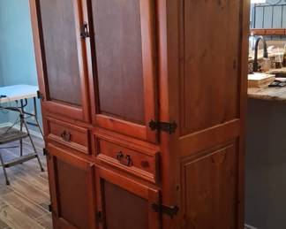 Double Door Solid Wood Armoire