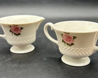 Theodore Haviland Creamer And Sugar Bowl Set