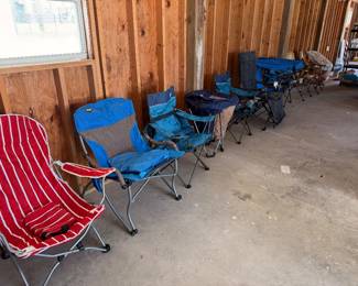 Camping and beach chairs