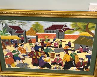 Vietnamese silk painting