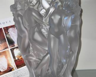 Lalique Bacchantes vase