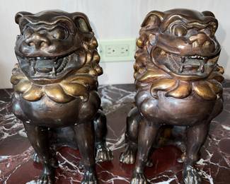 Pair of Chinese Foo Dogs